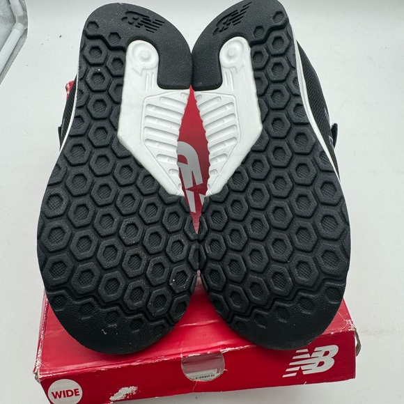 Kids New Balance 455 casual athletic shoes size 1 wide black - Picture 2 of 6